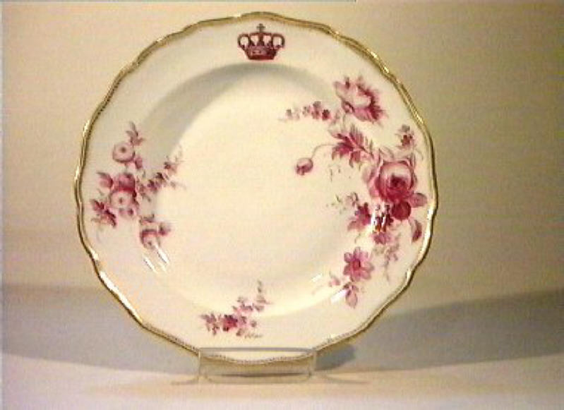 motivi decorativi floreali (piatto) - manifattura di Meissen (sec. XIX)