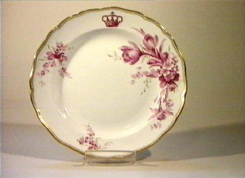 motivi decorativi floreali (piatto) - manifattura di Meissen (sec. XIX)