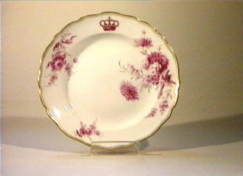 motivi decorativi floreali (piatto) - manifattura di Meissen (sec. XIX)