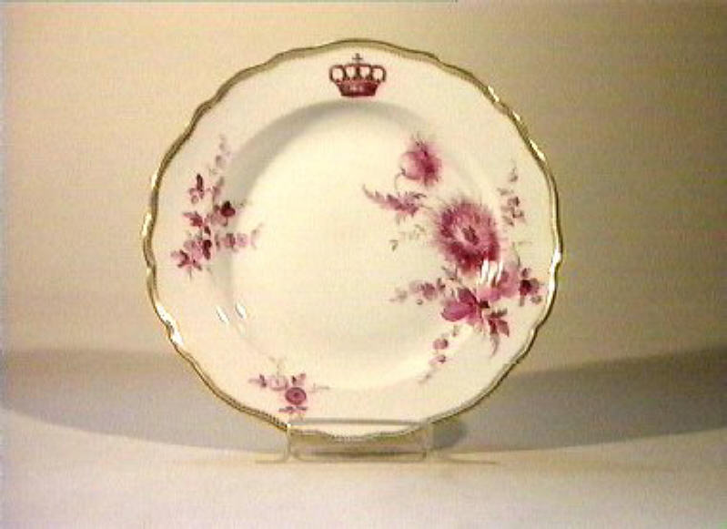 motivi decorativi floreali (piatto) - manifattura di Meissen (sec. XIX)