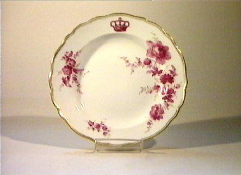 motivi decorativi floreali (piatto) - manifattura di Meissen (sec. XIX)