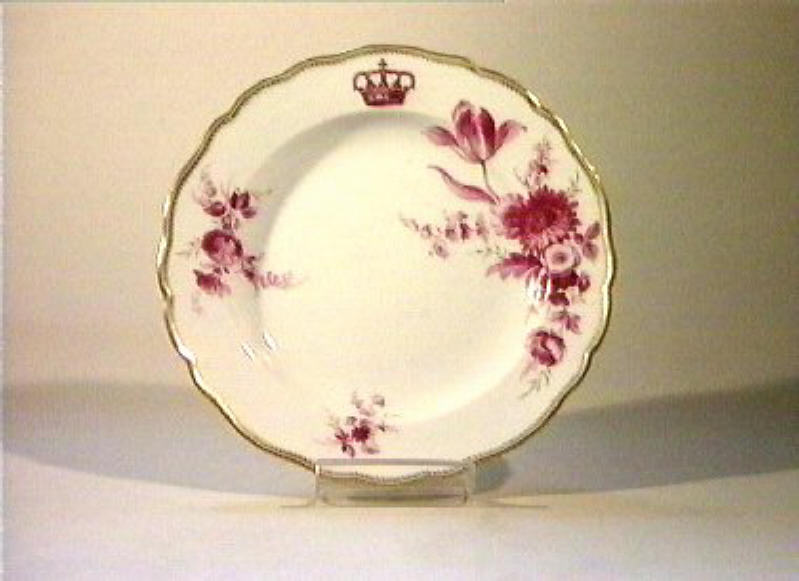 motivi decorativi floreali (piatto) - manifattura di Meissen (sec. XIX)