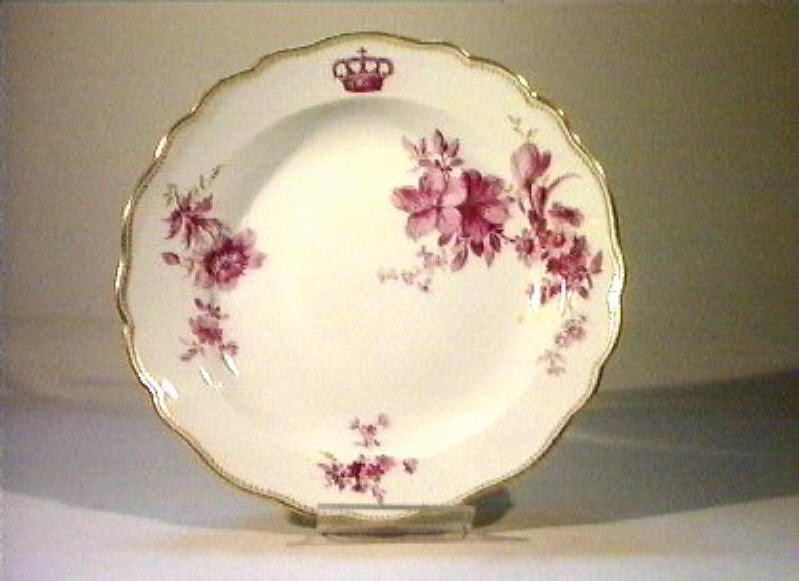 motivi decorativi floreali (piatto da portata) - manifattura di Meissen (sec. XIX)