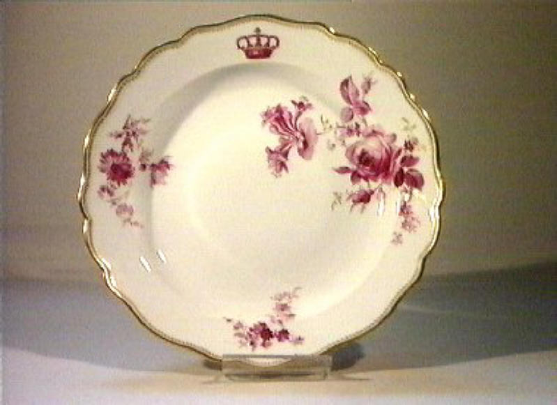 motivi decorativi floreali (piatto da portata) - manifattura di Meissen (sec. XIX)