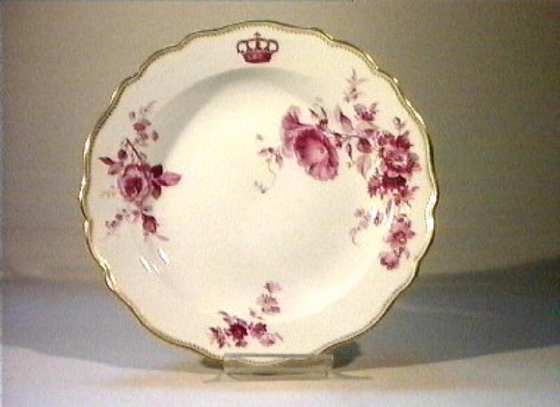 motivi decorativi floreali (piatto da portata) - manifattura di Meissen (sec. XIX)