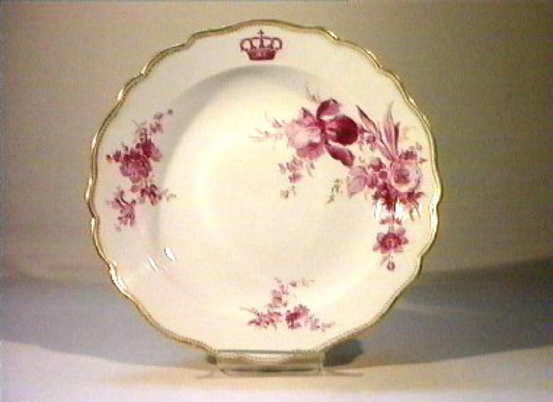 motivi decorativi floreali (piatto da portata) - manifattura di Meissen (sec. XIX)