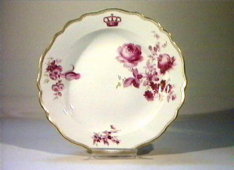 motivi decorativi floreali (piatto da portata) - manifattura di Meissen (sec. XIX)