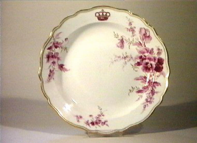 motivi decorativi floreali (piatto da portata) - manifattura di Meissen (sec. XIX)