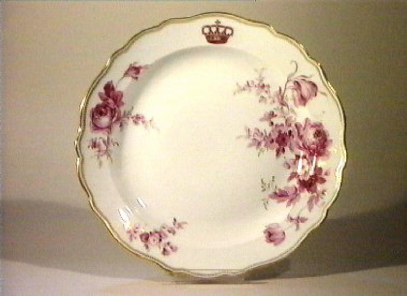 motivi decorativi floreali (piatto da portata) - manifattura di Meissen (sec. XIX)