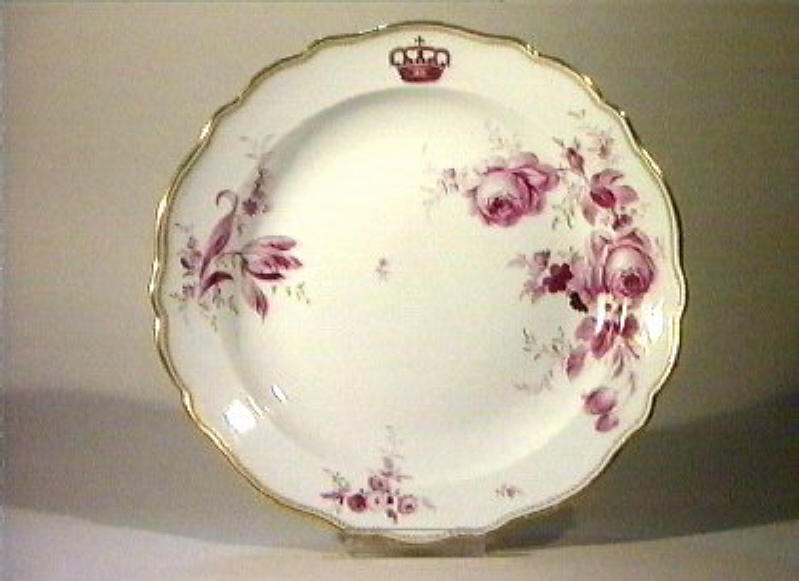 motivi decorativi floreali (piatto da portata) - manifattura di Meissen (sec. XIX)