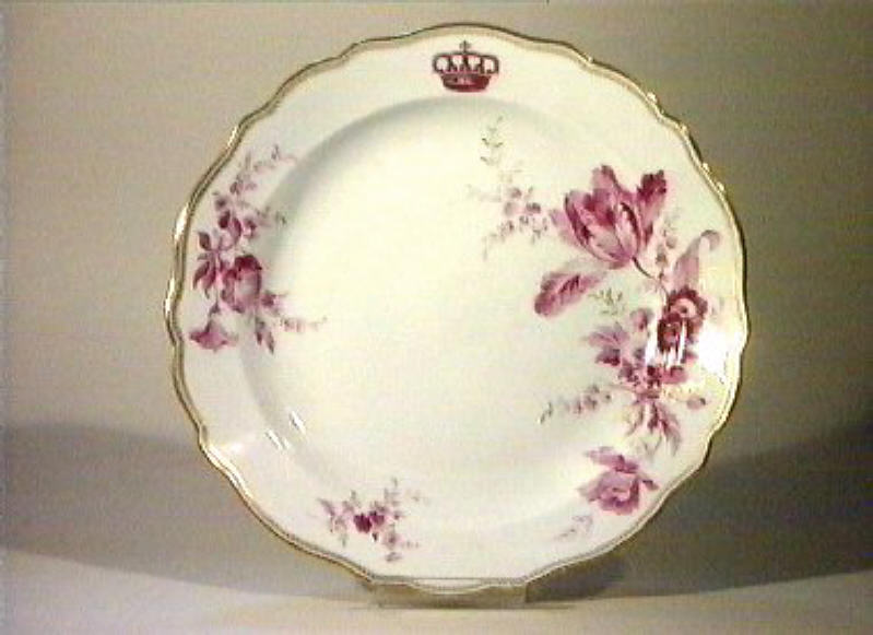 motivi decorativi floreali (piatto da portata) - manifattura di Meissen (sec. XIX)