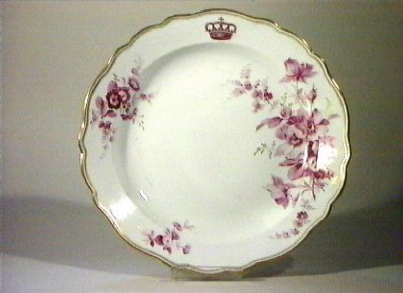 motivi decorativi floreali (piatto da portata) - manifattura di Meissen (sec. XIX)