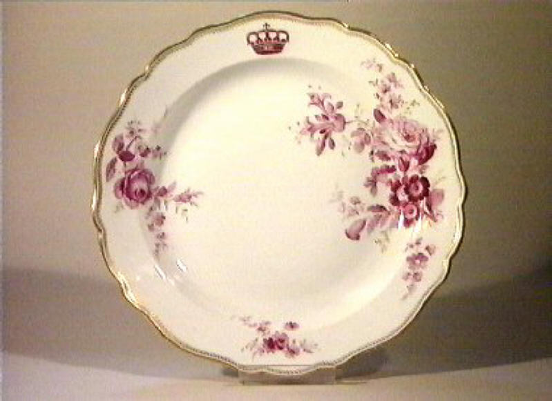 motivi decorativi floreali (piatto da portata) - manifattura di Meissen (sec. XIX)