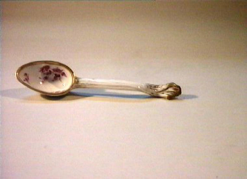 motivi decorativi floreali (mestolino) - manifattura di Meissen (sec. XIX)