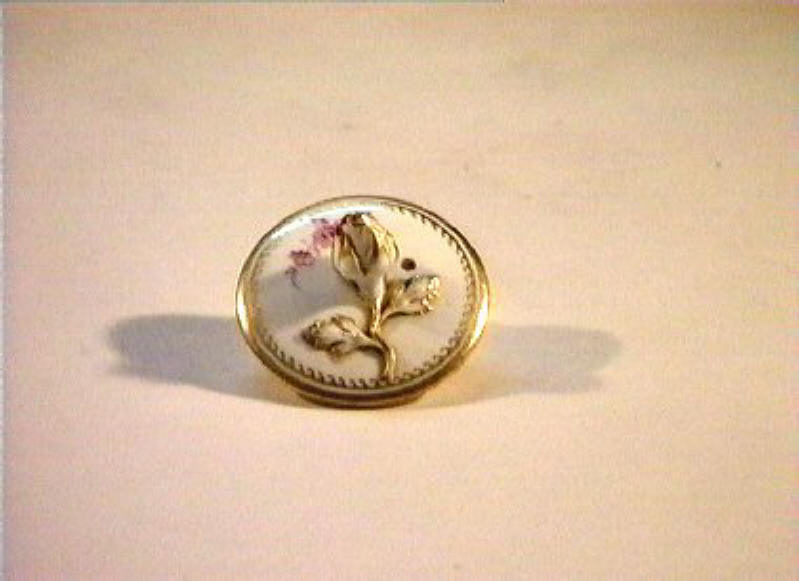 motivi decorativi floreali (coperchio) - manifattura di Meissen (sec. XIX)