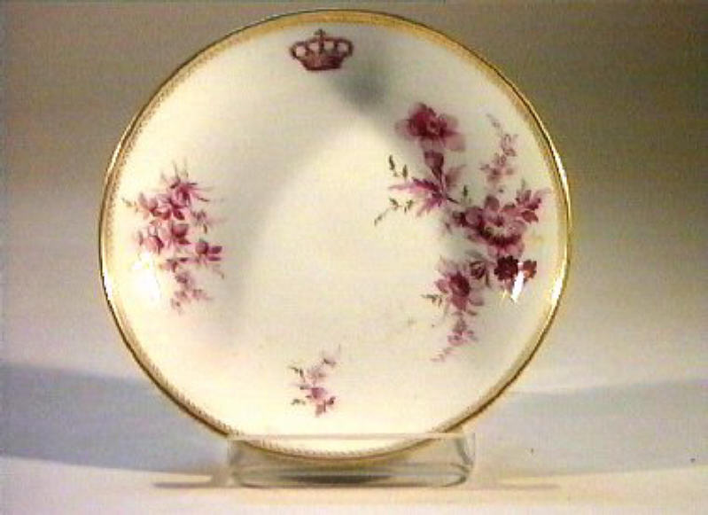 motivi decorativi floreali (piattino) - manifattura di Meissen (sec. XIX)