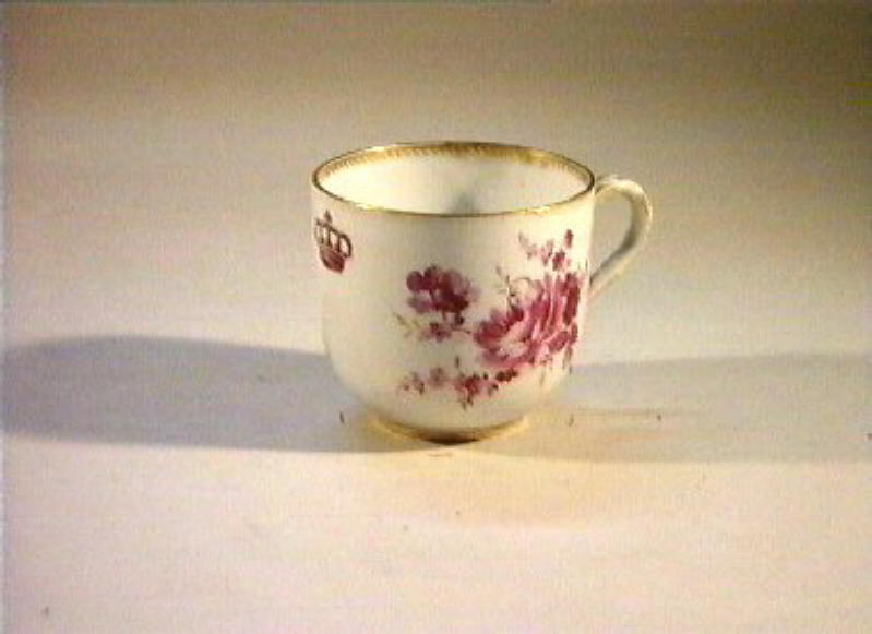 motivi decorativi floreali (tazzina) - manifattura di Meissen (sec. XIX)