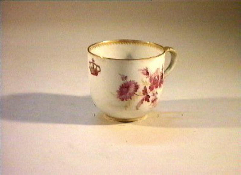 motivi decorativi floreali (tazzina) - manifattura di Meissen (sec. XIX)