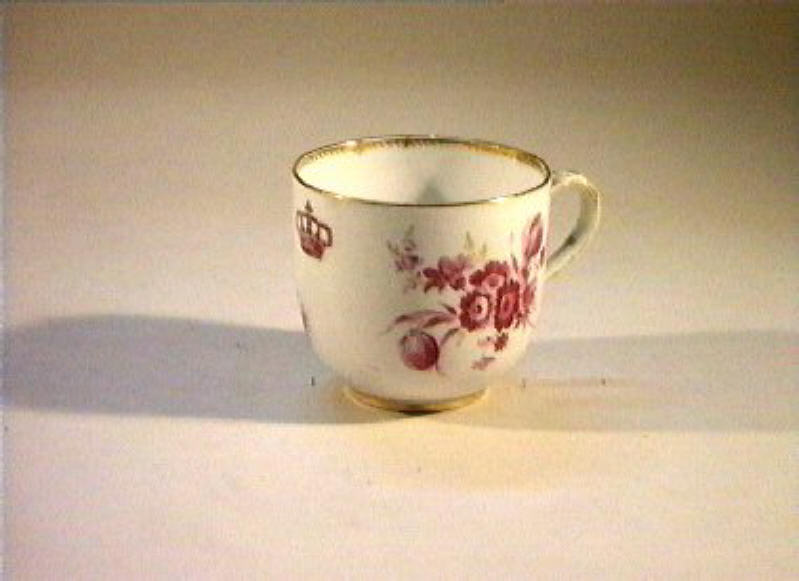 motivi decorativi floreali (tazzina) - manifattura di Meissen (sec. XIX)