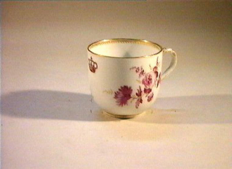 motivi decorativi floreali (tazzina) - manifattura di Meissen (sec. XIX)