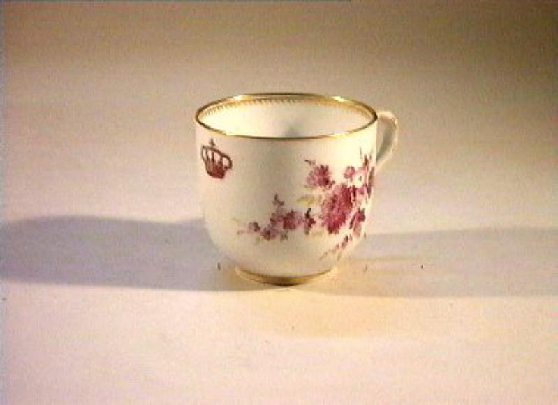 motivi decorativi floreali (tazzina) - manifattura di Meissen (sec. XIX)