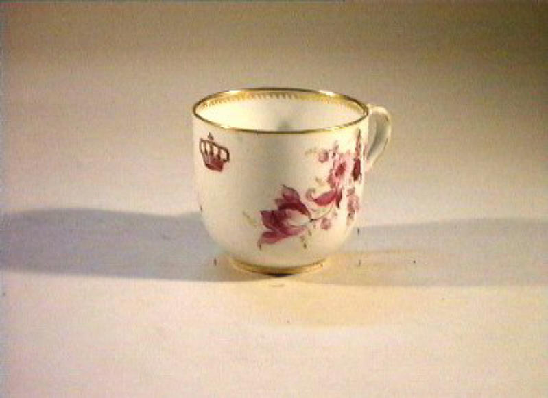 motivi decorativi floreali (tazzina) - manifattura di Meissen (sec. XIX)