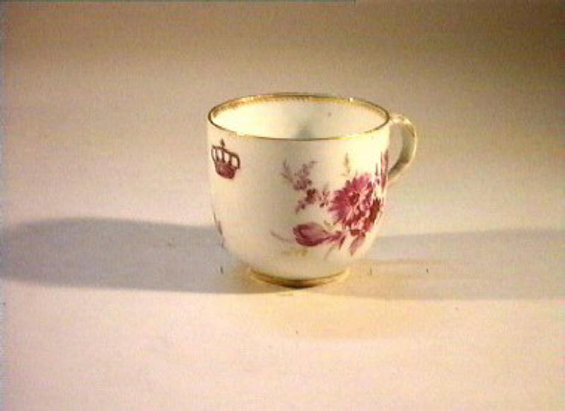 motivi decorativi floreali (tazzina) - manifattura di Meissen (sec. XIX)