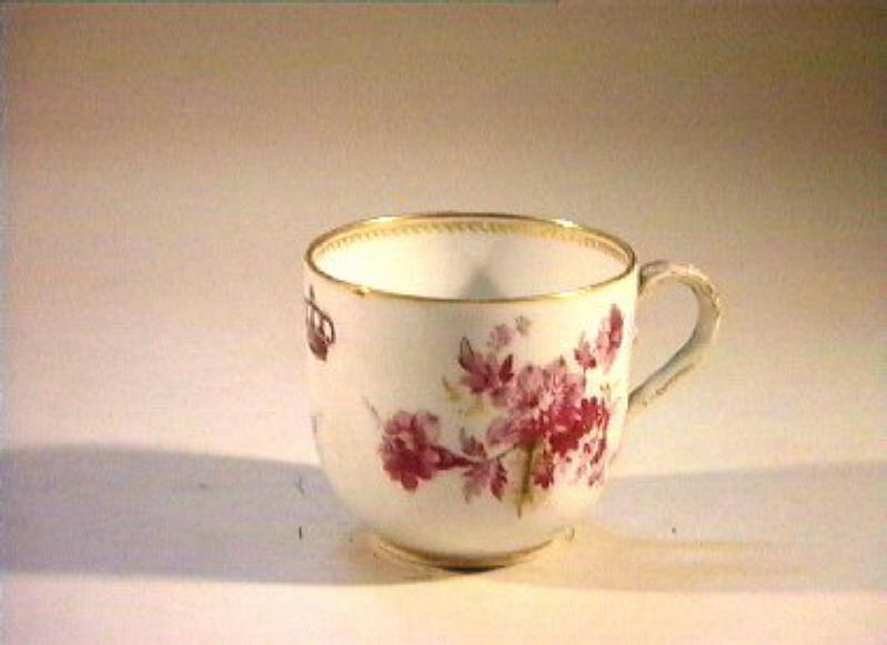 motivo decorativo floreale (tazzina) - manifattura di Meissen (sec. XIX)