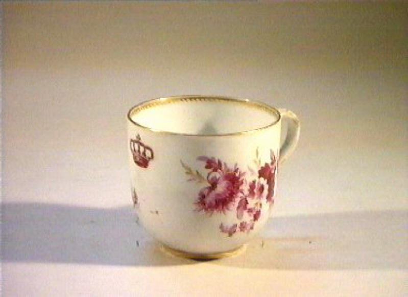 motivo decorativo floreale (tazzina) - manifattura di Meissen (sec. XIX)