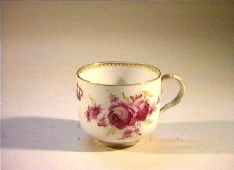 motivo decorativo floreale (tazzina) - manifattura di Meissen (sec. XIX)