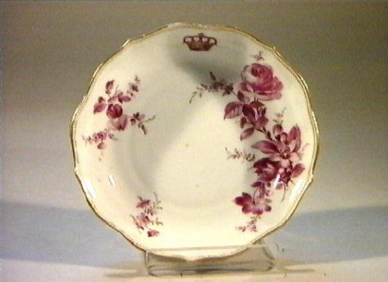 motivo decorativo floreale (piattino) - manifattura di Meissen (sec. XIX)