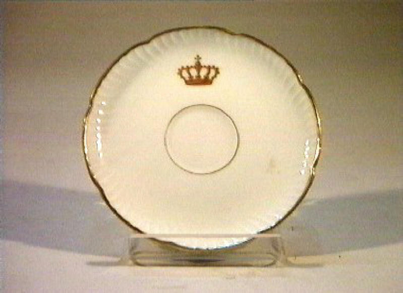 corona Savoia (piattino) - manifattura Richard-Ginori (sec. XIX)