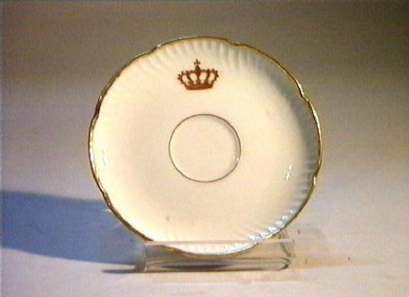 corona Savoia (piattino) - manifattura Richard-Ginori (sec. XIX)