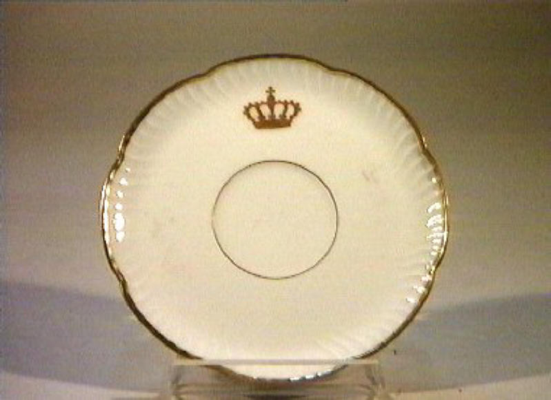 corona Savoia (piattino) - manifattura Richard-Ginori (sec. XIX)