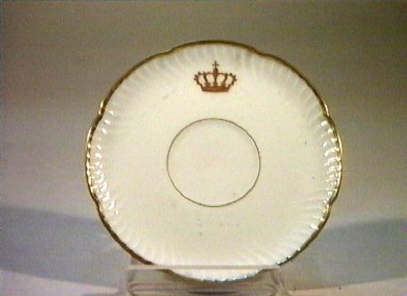 corona Savoia (piattino) - manifattura Richard-Ginori (sec. XIX)