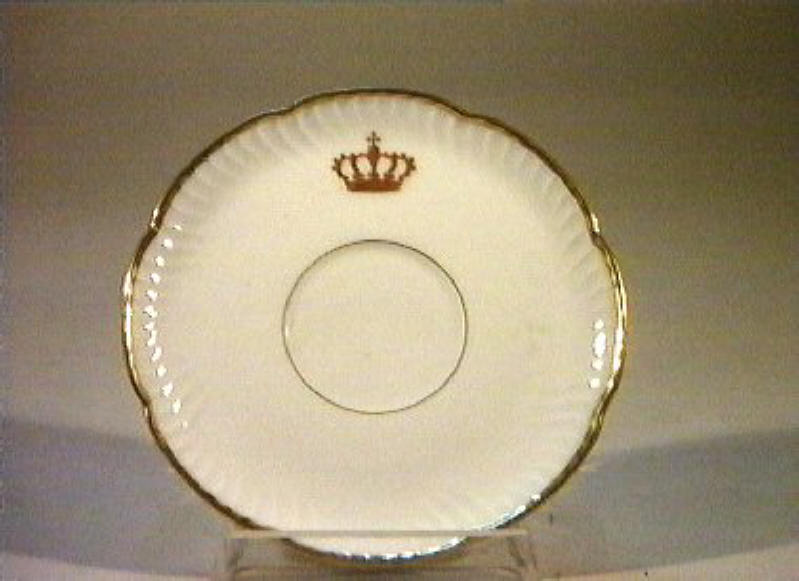 corona Savoia (piattino) - manifattura Richard-Ginori (sec. XIX)