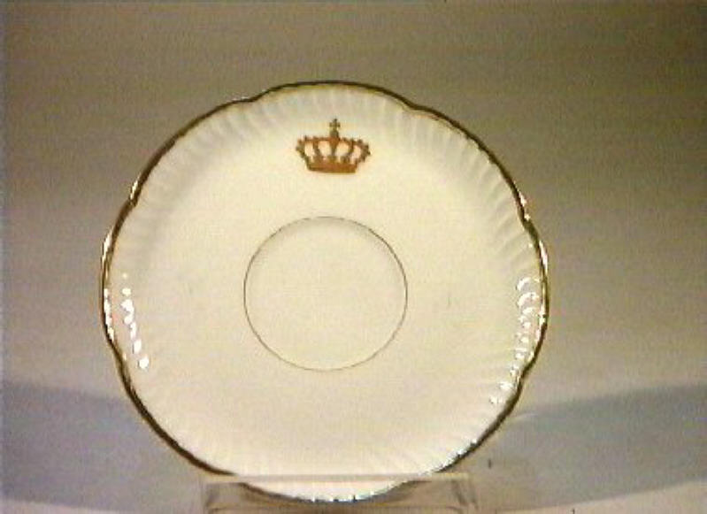 corona Savoia (piattino) - manifattura Richard-Ginori (sec. XIX)