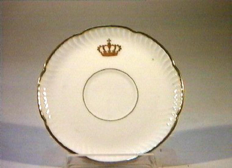 corona Savoia (piattino) - manifattura Richard-Ginori (sec. XIX)