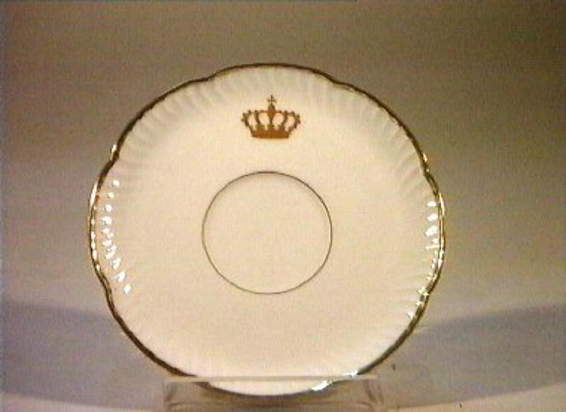 corona Savoia (piattino) - manifattura Richard-Ginori (sec. XIX)