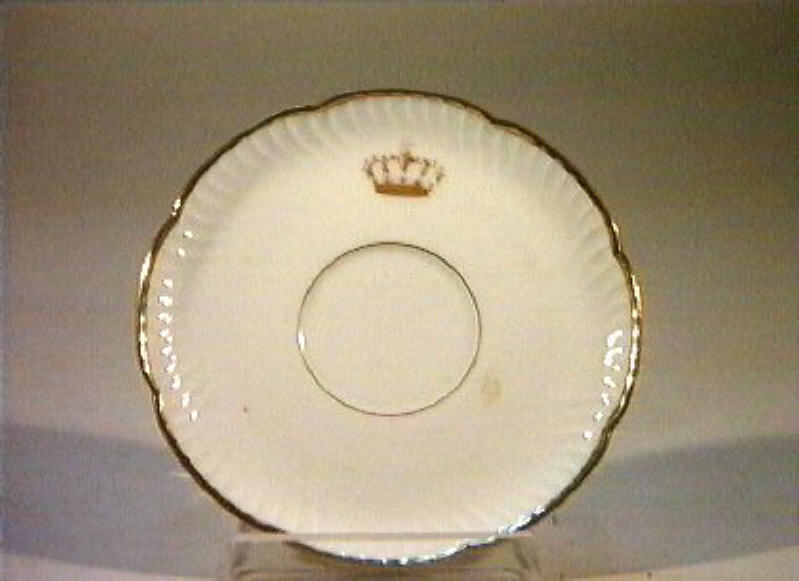 corona Savoia (piattino) - manifattura Richard-Ginori (sec. XIX)