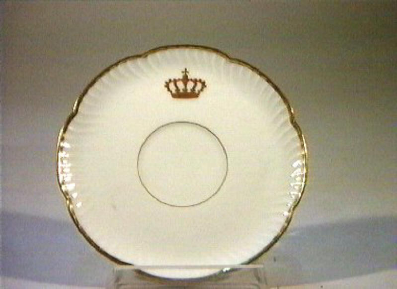 corona Savoia (piattino) - manifattura Richard-Ginori (sec. XIX)