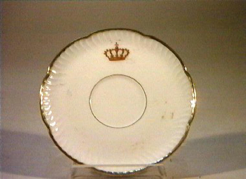 corona Savoia (piattino) - manifattura Richard-Ginori (sec. XIX)