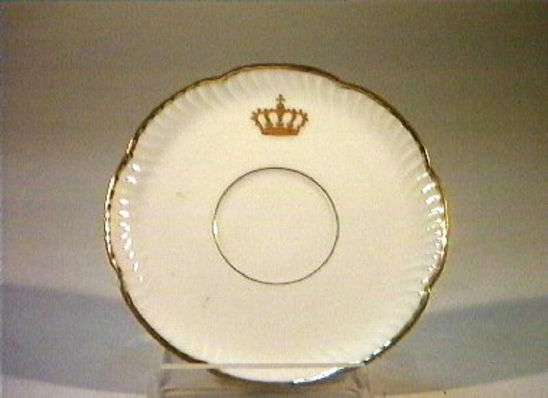 corona Savoia (piattino) - manifattura Richard-Ginori (sec. XIX)