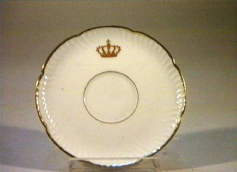 corona Savoia (piattino) - manifattura Richard-Ginori (sec. XIX)