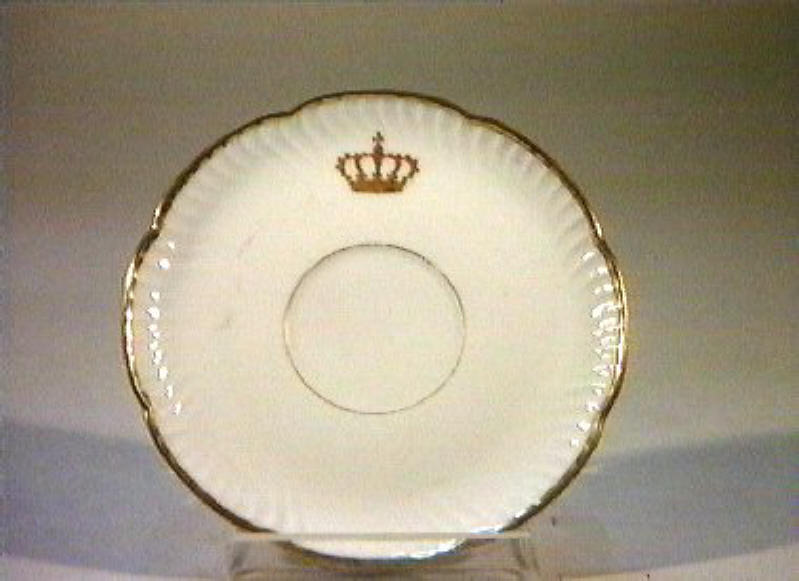 corona Savoia (piattino) - manifattura Richard-Ginori (sec. XIX)