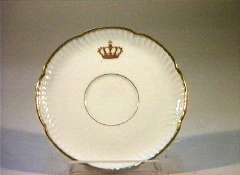 corona Savoia (piattino) - manifattura Richard-Ginori (sec. XIX)
