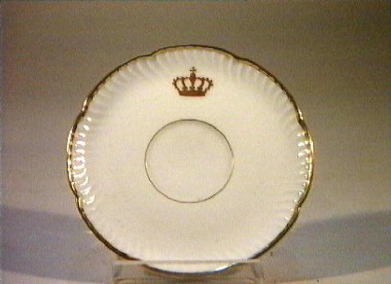 corona Savoia (piattino) - manifattura Richard-Ginori (sec. XIX)