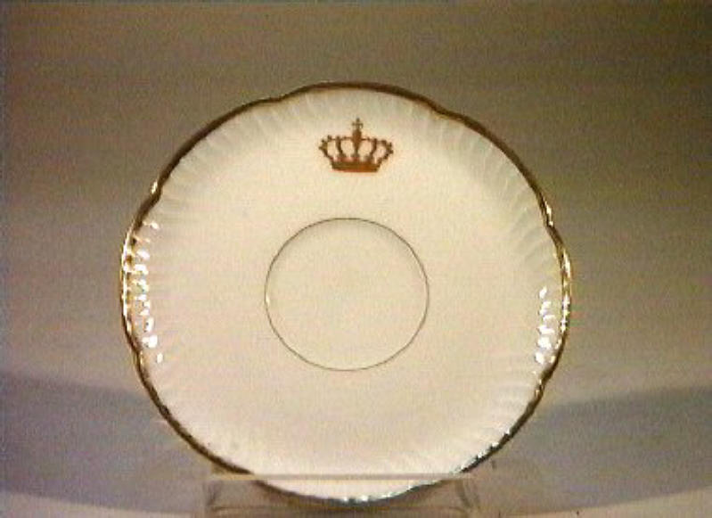 corona Savoia (piattino) - manifattura Richard-Ginori (sec. XIX)