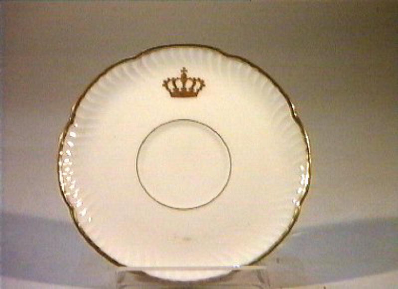 corona Savoia (piattino) - manifattura Richard-Ginori (sec. XIX)