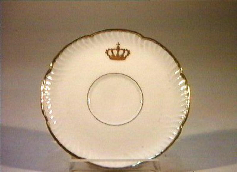 corona Savoia (piattino) - manifattura Richard-Ginori (sec. XIX)